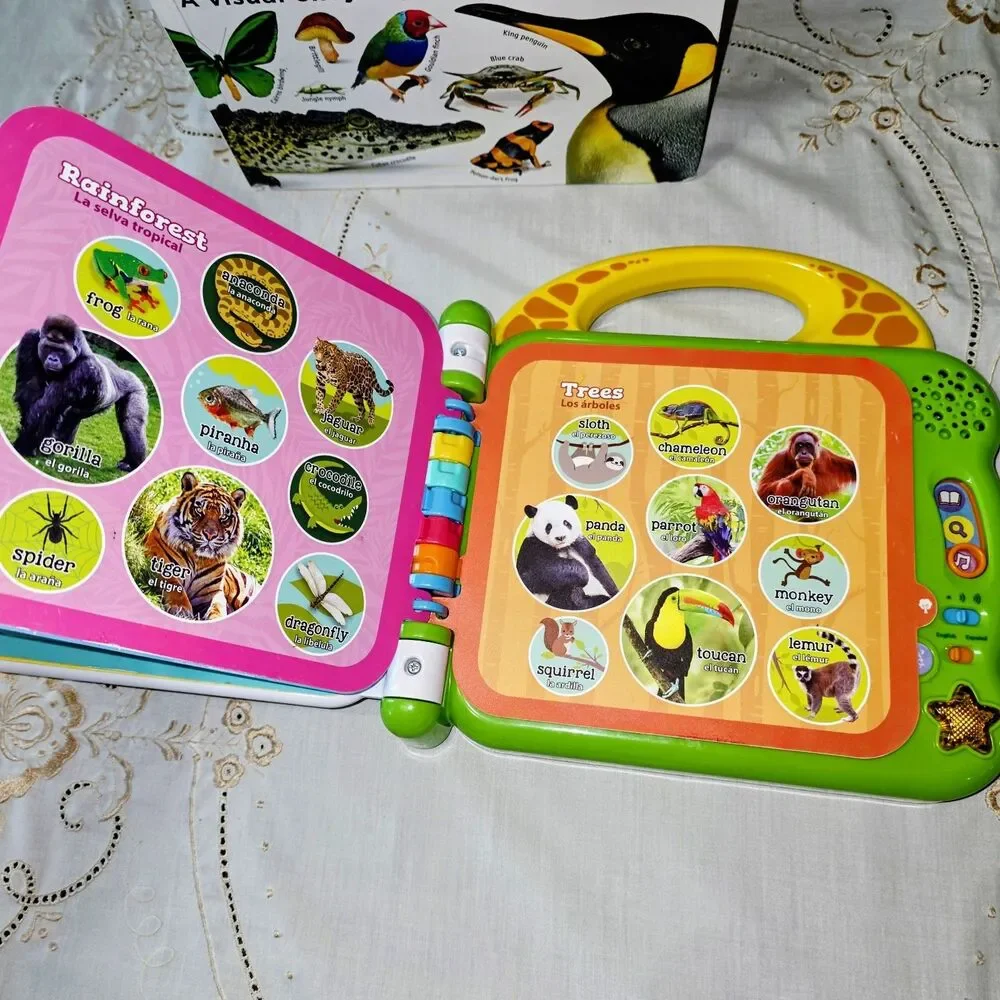 LEAP FROG Smithsonian 100 Animal Encyclopedia Lot Of‎ 2 -Learning Toys